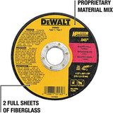 DEWALT Cutting Wheel, General Purpose Metal Cutting, 4-1/2-Inch, 5-Pack (DW8062B5) DEWALT