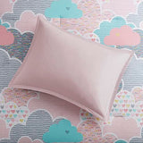 Intelligent Design Kids Comforter Vibrant Fun and Playful Unicorn Print Down Alternative All Season Children Bedding-Set, Girls Bedroom Décor, Twin/Twin XL, Cloud Pink with 2 dec pillows Intelligent Design