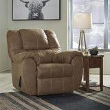 Signature Design by Ashley McGann Faux Leather Oversized Manual Rocker Recliner, Light Brown Signature Design by Ashley