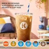 Keurig K-Iced Coffee Maker, Single Serve K-Cup Pod Iced Coffee Maker, With Hot and Cold Coffee Capabilities, Brews Any K-Cup Pod, White Keurig