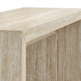 Modway Mirella 54" Faux Travertine Console Table, Modern Entryway Table in Travertine, Minimalist Design, Narrow Hallway Table for Living Room Furniture, Foyer Accent, Chic Corridor Piece Modway