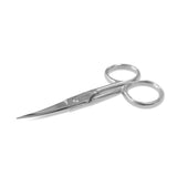 JARVISTAR Small Embroidery Curved Scissors, 4” Forged Stainless Steel Detail Craft Yarn Scissors, Pointed Tip Sharp Metal Precision Little Scissors for Fabric Sewing Needle Work, DIY craft JARVISTAR