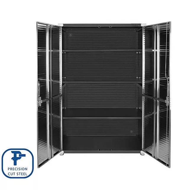 Heavy-Duty Commercial UltraHD Storage Cabinet (Satin Graphite Black, 48" W x 24" D x 72" H) WoodArtSupply