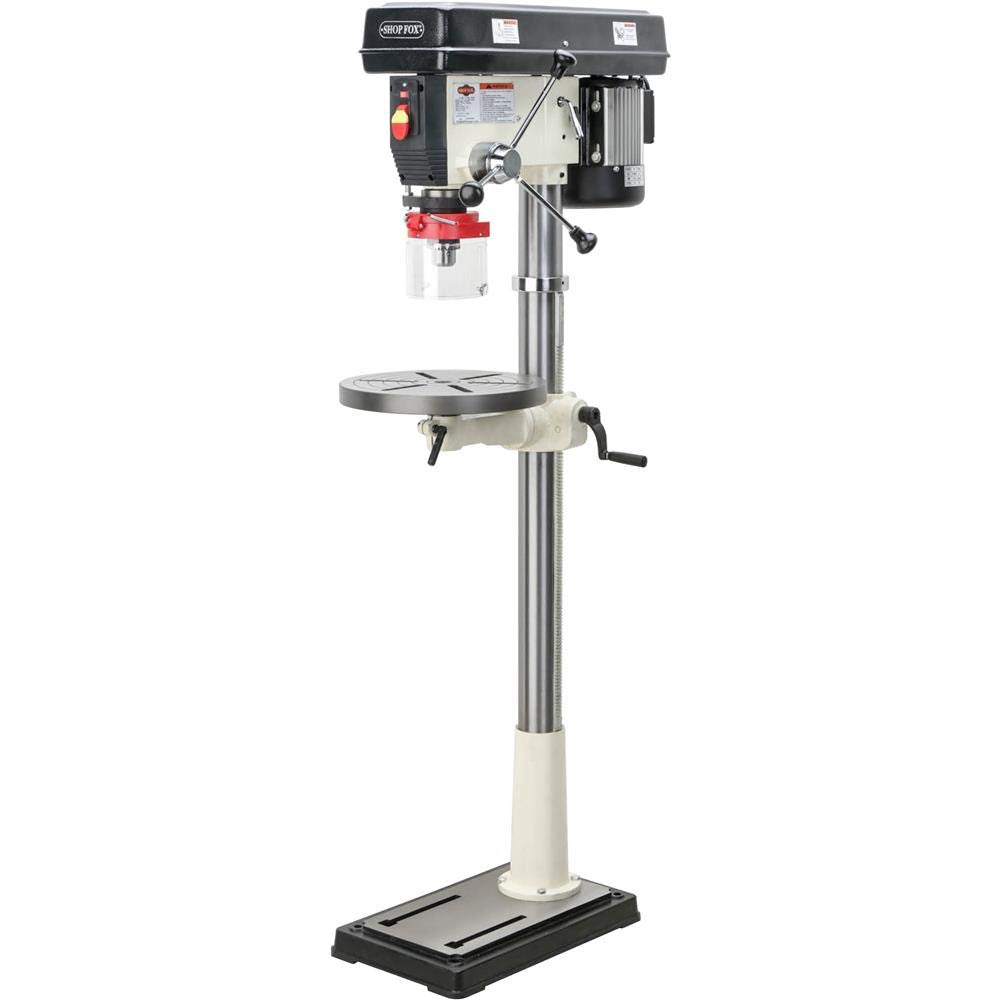 SHOP FOX W1680 1-Horsepower 17-Inch Floor Model Drill Press, 34 Inch Shop Fox