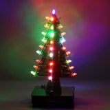 IS Christmas Tree Soldering Project, Icstation 3D Xmas Tree Soldering Kit with LED Flashing Lights Soldering Practice 7 Colors DIY Electronic Assemble Kit for Learning Teaching STEM Educational IS