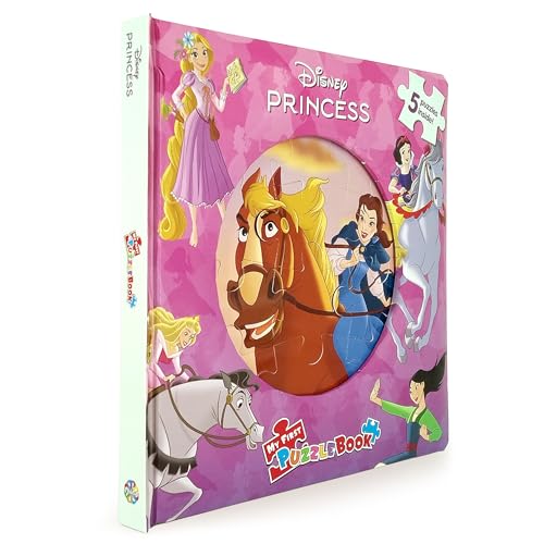 Disney Princess My First Puzzle Book - Jigsaw Puzzles for kids, 10-page board book, 5 puzzles to enjoy Phidal