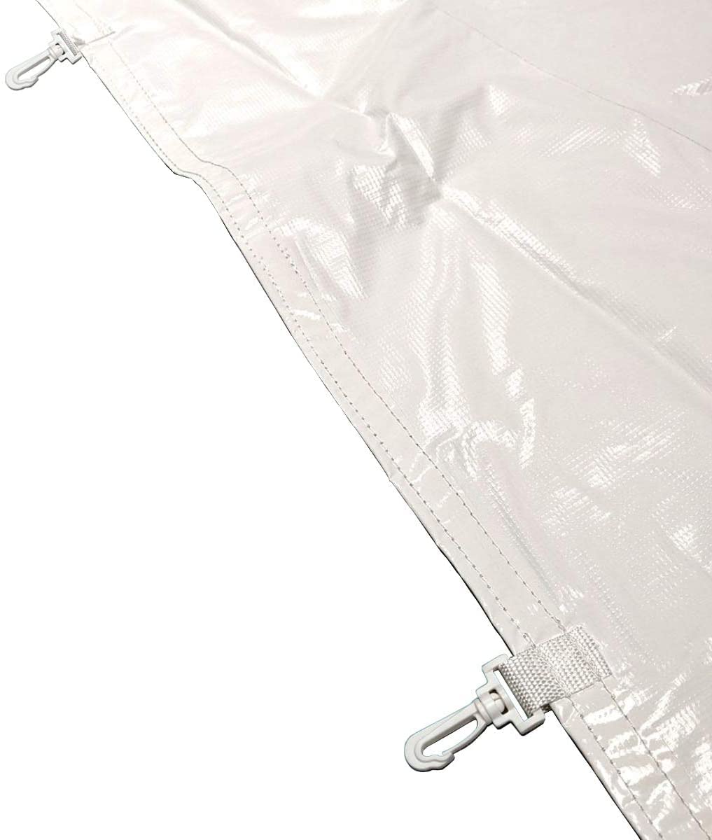 TentandTable Party Tents Direct Vinyl Rain Gutters | for High Peak Frame Style Canopy Tents | 40' Foot | Heavy Duty Vinyl | Tent Not Included TentandTable