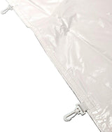 TentandTable Party Tents Direct Vinyl Rain Gutters | for High Peak Frame Style Canopy Tents | 40' Foot | Heavy Duty Vinyl | Tent Not Included TentandTable