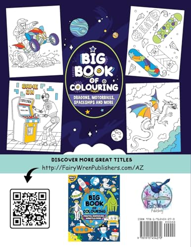 Big Book of Colouring for Boys: For Children Ages 4+ (Big Books of Colouring (Ages 4+)) WoodArtSupply