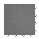 IncStores FlooringInc's Nitro 12"x12" Snap-Together Garage Flooring Tiles, Non-Slip Interlocking Plastic Floor Mat, Garage Organization & Storage, Diamond Pattern, Graphite, 12 Tiles, 12 Sq/Ft IncStores