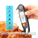 Antonki Meat Thermometer Digital - Instant Read Food Thermometer with Backlight for Cooking Grilling Baking Kitchen Candy BBQ Oil Liquid, Backlit Display, Battery Included