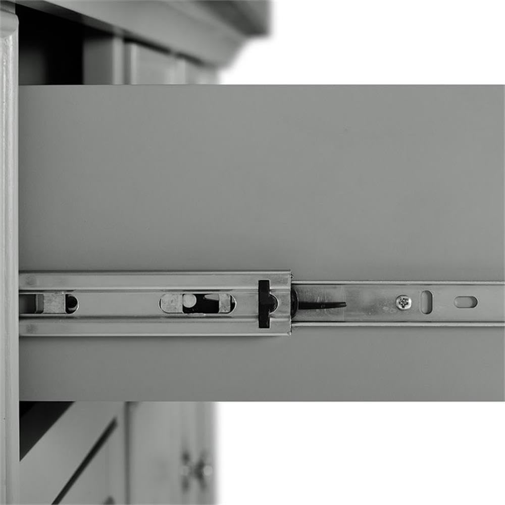 Pemberly Row Transitional Wood/Stainless Steel Kitchen Island in Gray/Chrome Pemberly Row