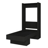 Oakland Living Easy-Lift Twin Murphy Wall Bed in Black with Shelf Oakland Living