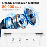 PulvinarVita Dual Motor Standing Desk Frame, Ergonomic Stand Up Desk Base Workstation with Cable Management Tray, Headphone Hook for Home Office PulvinarVita