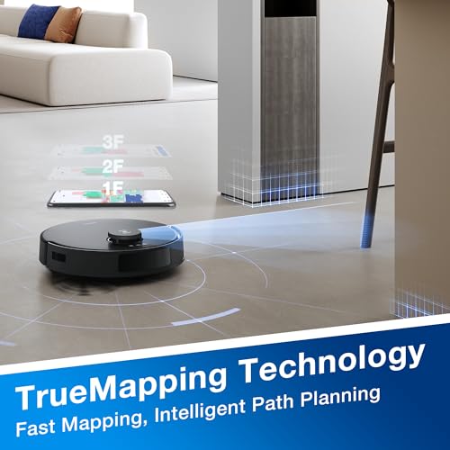 ECOVACS DEEBOT N20 Plus Robot Vacuum and Mop,with Bagless Self Emptying Station,8000Pa Powerful Suction,Anti-Tangle Technology,45-Day Capacity,300 Minutes Runtime,Perfect for Pet Hair ECOVACS