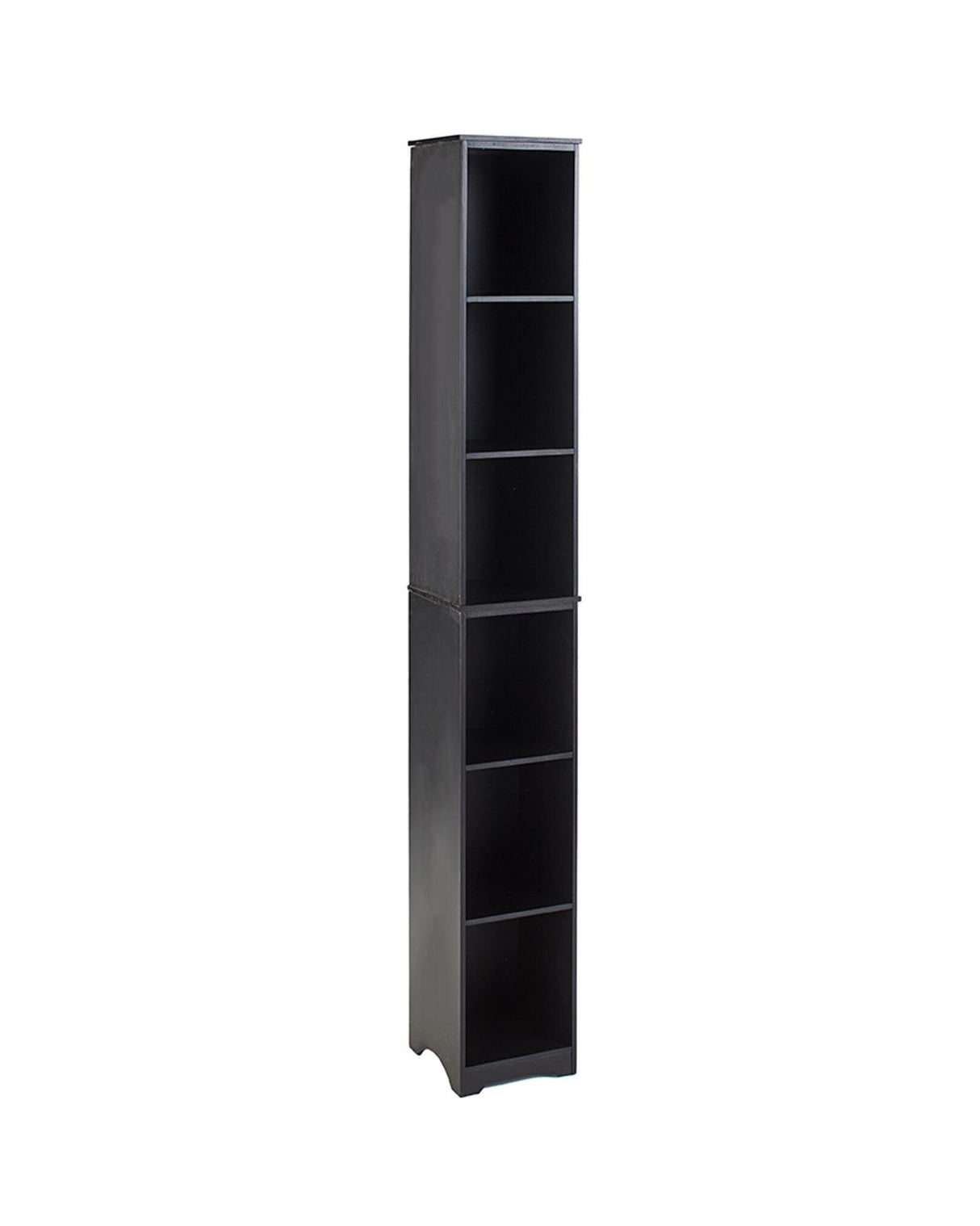 Slim Storage Towers Baskets MDF Seagrass Steel Bathrooms, Kitchens & Dorm Rooms (Black Storage Tower) Unique's Shop