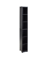 Slim Storage Towers Baskets MDF Seagrass Steel Bathrooms, Kitchens & Dorm Rooms (Black Storage Tower) Unique's Shop