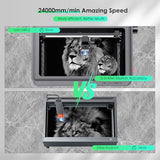 Gluwphy 10w Laser Engraver 8-in-1 Enclosure Class 1 Laser Engraver and Cutter Machine,Built-in Smoke Filtering System with Air Assist and Honeycomb Gluwphy