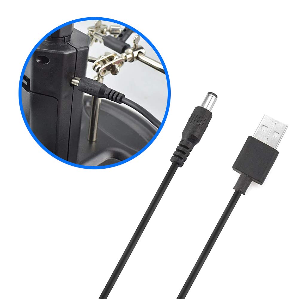 MMOBIEL LED Light Helping Hand Magnifier Station for Soldering, Assembly, Repair,Modeling, Hobbies and Crafts - 2.5X /4X LED Light - Hands-Free Magnifying Glass Stand - Incl. Clamp and Alligator Clips MMOBIEL