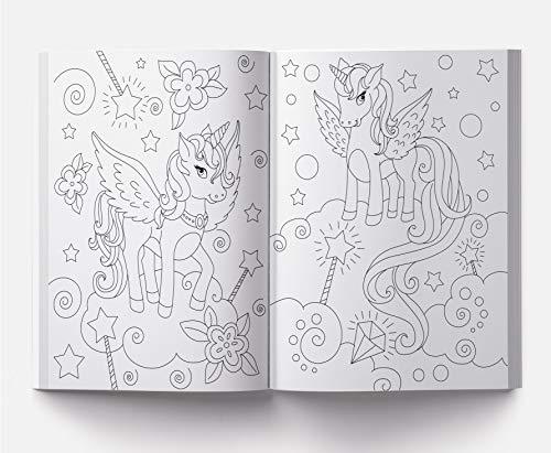 101 Unicorn Colouring Book: Fun Activity Colouring Book For Children WoodArtSupply