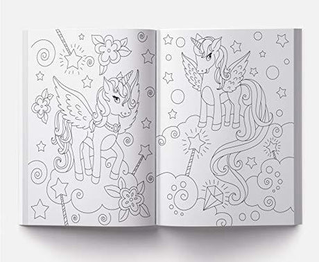101 Unicorn Colouring Book: Fun Activity Colouring Book For Children WoodArtSupply