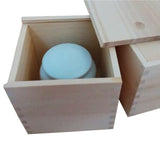 StarMall Wooden Unfinished Storage Box with Slide Top-Square (Big(5" x 5" x 4.5")) StarMall