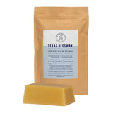 The Beeswax Co Pure Texas Beeswax Block - Ultra Clean - Naturally Filtered & Honey Scented - Premium Food Grade Yellow Beeswax For Candles, Butcher Blocks, Etc - Organic Bees Wax Bars - 1lb B