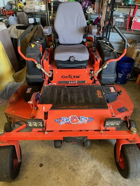 DSC Tractor Seats, Forklift/Tractor Replacement Suspension Seat with Built-in Headrest and Adjustable Armrest Customized in Gray Endura. TSKL10-C8 WoodArtSupply