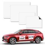 4 Pack Blank Magnetic Car Signs, Rounded Corners Blank Car Magnet Set for Advertise Business, Cover Company Logo (for HOA), Prevent Car Scratches and Dents (12"X 17",11.7" x 8.27") KATISHYRO
