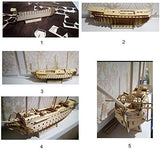 HMS Victory 3D Wooden Puzzle DIY Ship Craft Laser-Cut Model Kits to Build for Adults 1:200 INQUWAN