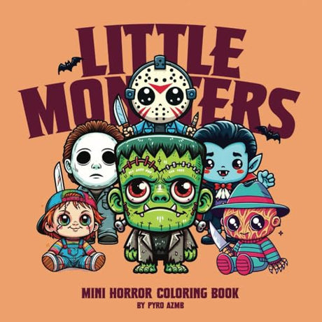 Little Monsters Mini Horror Coloring Book:: Cute, Bold & Easy | For Kids or Adults | Horror/Halloween Themed Images WoodArtSupply