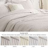 Bedsure Quilts King Size - King Quilt Bedding Set Bedspread Coverlet Comforter, Lightweight Corduroy Pattern Bedspread, 3-Piece Set with 106"x96" Coverlet & 2 Pillow Shams, All-Season Soft Microfiber Bedsure