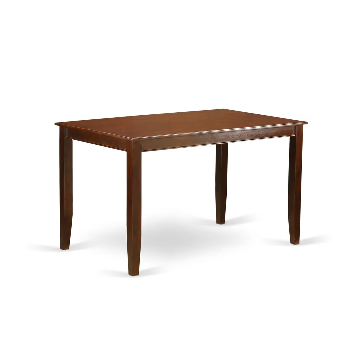 East West Furniture DUT-MAH-H Dudley Counter Height Dining Table - a Rectangle Dinner Table Top with Sturdy Legs, 36x60 Inch, Mahogany East West Furniture