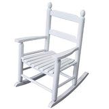 Rockingrocker - K079WT Durable White Child’s Wooden Rocking Chair/Porch Rocker - Indoor or Outdoor - Suitable for 3-7 Years Old Rockingrocker