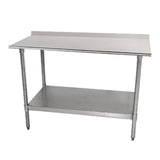 Economy Stainless Steel Top Workbench Size: 35.5" H x 84" W x 30" D Advance Tabco