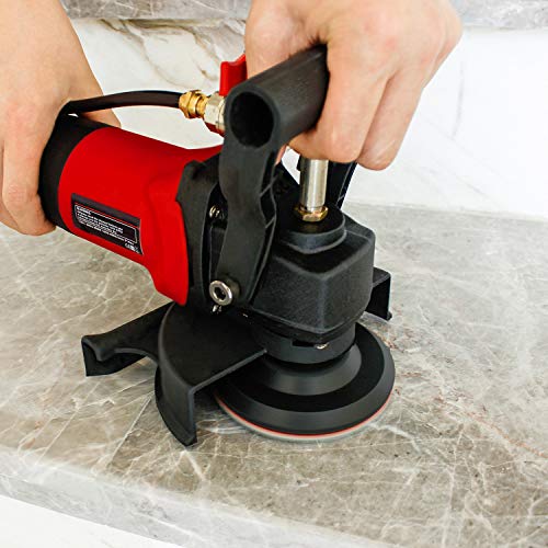 ZFE 800W/110V Variable Speed 4'' Wet Polisher / Grinder & Granite Diamond Polishing Pads Concrete Polisher Stone Polisher for Granite/Marble/Concrete/Stones - WoodArtSupply