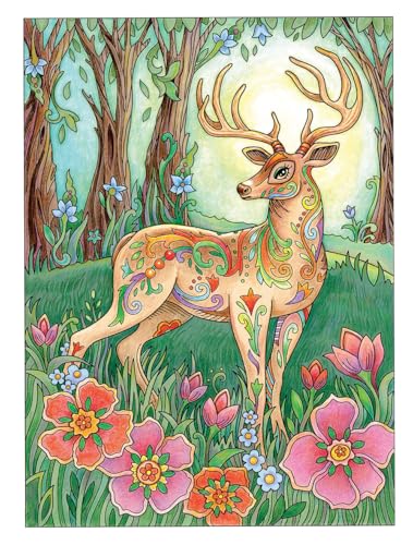 Creative Haven Wondrous Wildlife Coloring Book; Journey through Nature and the Great Outdoors; Lions, Tigers, Bears And More! (Adult Coloring Books: Animals) Dover Publications