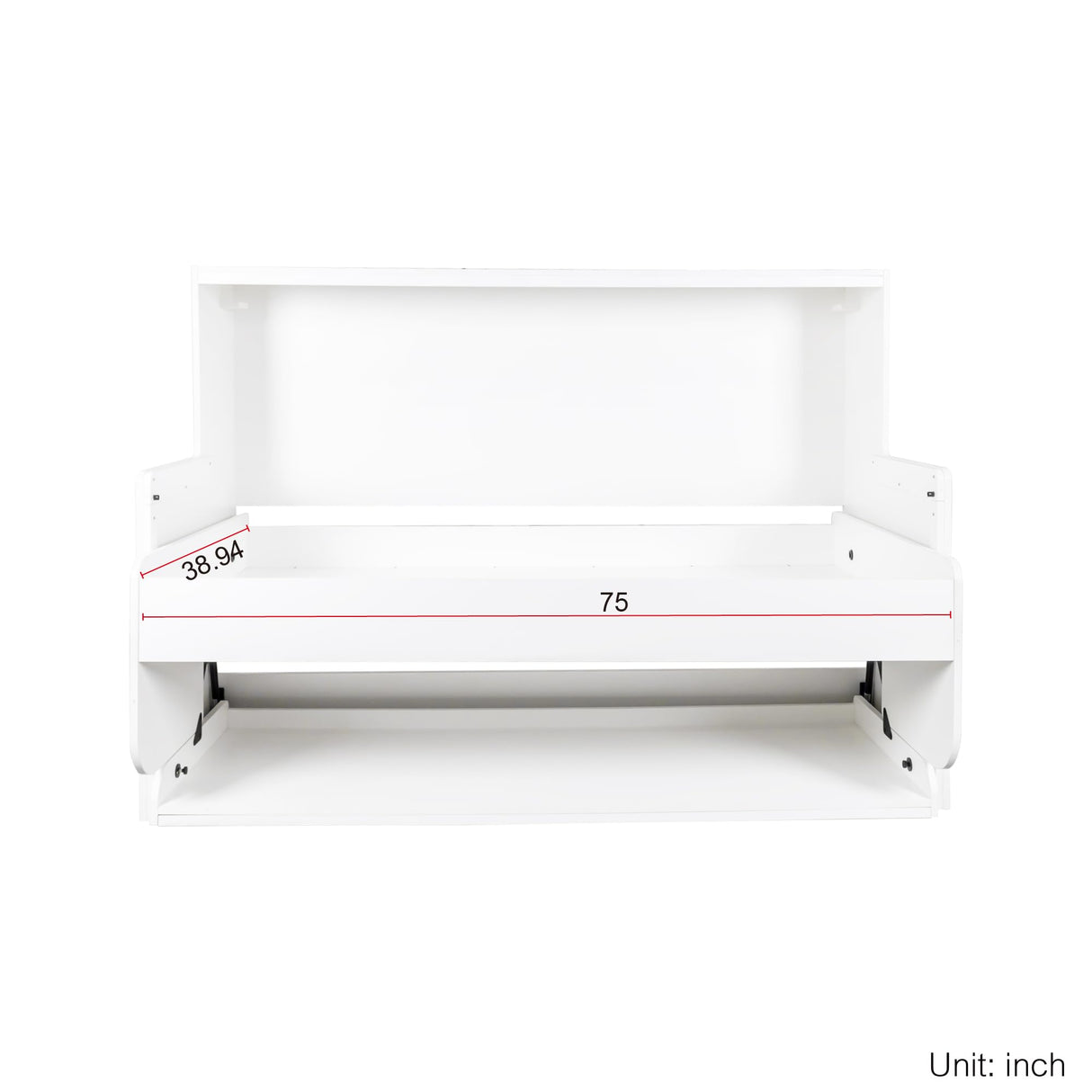 Twin Murphy Bed with Desk, Pull-Out Foldable Wall Bed, Space-Saving Muti-Functional Designed for Multipurpose Guest Room or Home Office DMAITH