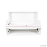 Twin Murphy Bed with Desk, Pull-Out Foldable Wall Bed, Space-Saving Muti-Functional Designed for Multipurpose Guest Room or Home Office DMAITH