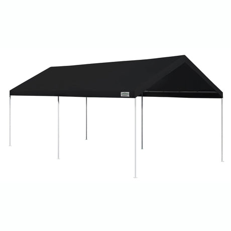 Caravan Canopy Domain Pro 200 Straight Leg 10 by 20 Foot Outdoor Canopy Car Tent 10x20 with Durable Powder Coated Steel Frames, Black Caravan