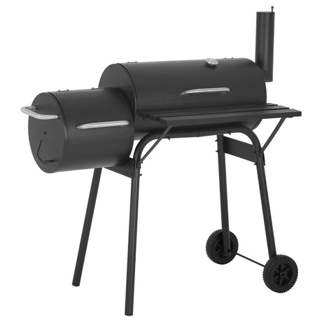 43-inch Charcoal Outdoor BBQ Grill - Portable Camping Grill for 6-10 People, Offset Smoker, Braised Roast, Patio and Backyard Picnic Grill PayLessHere