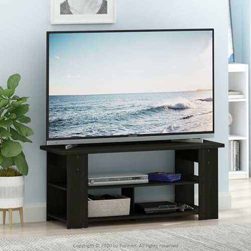 Furinno Jaya TV Stand, Espresso, 50 - WoodArtSupply