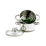 Norpro 1-Quart Stainless Steel Mini Steamer Cooker, 3 Piece Set Norpro