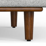 SIMPLIHOME Morrison Mid-Century Modern 89 Inch Wide Sofa in Mist Grey Woven-Blend Fabric, For the Living Room and Family Room SIMPLIHOME