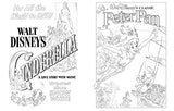 Disney The Vintage Poster Collection Colouring Book WoodArtSupply