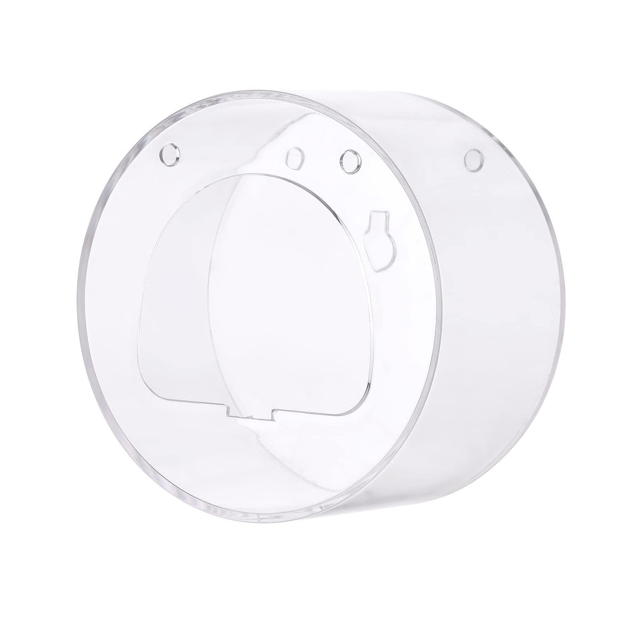 Clear Window Bird Feeder with Wifi Camera Suction Cup, Smart Transparent Round Birdfeeder with 16GB TF Card Photo Taking Video Recording IR Night Vision, Outside Birdhouse for Close Up View Outdoors Irfora