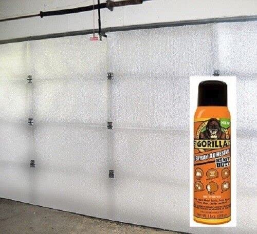 NASATECH White Pre-Cut 8 Panel 1 Car Garage Door Insulation Kit Reflective Foam Trade Winds