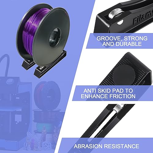 2 Pair Filament Spool Holder 3D Printer Bracket for 3D Printing Spools Material Part 3D Printer Filament Stand Printers Rack - WoodArtSupply