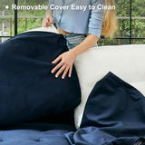 Belffin Modular Sectional Sleeper Sofa with Pull Out Couch Bed Velvet Convertible L Shaped Sectional Couch for Living Room Apartment Blue Belffin