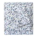 Mooreeke Cozy Vintage Microfiber Printed Twin Sheet Set - Soft Breathable Floral Bed Sheets with Deep Pocket - Non-Slip Fitted Design - Yellow Blue Gray Gradient Flowers Pattern Mooreeke